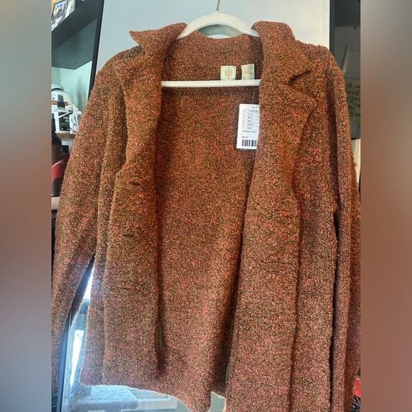 NWT Anthropologie HWR Boucle Knit Collared Wool Blend Cardigan - Picture 7 of 13